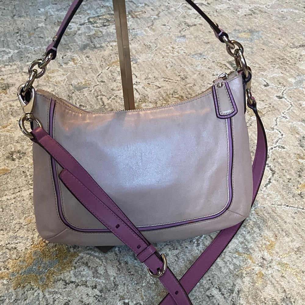 Coach 2013 Kristen Spectator Purple and Violet Crossbody-Shoulder Bag - Picture 3 of 16